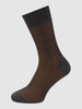 Falke Socken mit Rippenstruktur Modell 'Fine Shadow'  Mittelgrau