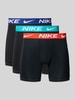 Nike Obcisłe bokserki z elastycznym pasem z logo Czarny