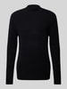 Drykorn Strickpullover mit Stehkragen Modell 'ZAYYN' Black