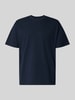JACK & JONES damski t-shirt o kroju regular fit z okrągłym dekoltem Granatowy