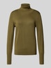 Jake*s Collection Regular fit coltrui in gebreide look Olijfgroen