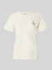Jake*s Casual Regular Fit T-Shirt aus reiner Baumwolle Offwhite