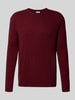 American Vintage Slim Fit Strickpullover aus Cashmere Blend Modell 'RAXOW' Bordeaux