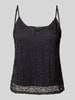 Vero Moda Comfort Fit Trägertop mit Spitze Modell 'MAYA' Black
