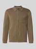 Marc O'Polo Regular Fit Strickjacke aus reiner Baumwolle Camel