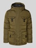 Peuterey Jacke mit verdecktem Reißverschluss Modell 'Aiptek' Khaki Melange