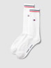 Tommy Jeans Socken mit Label- und Logo-Print Modell 'Iconic' im 2er-Pack Weiss