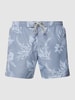 BOSS Badeshorts mit elastischem Bund Modell 'Reev' Hellblau