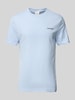 CK Calvin Klein T-Shirt mit Label-Print Hellblau
