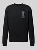 Scotch & Soda Sweatshirt mit Label-Print Black