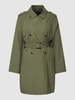 Geox Trenchcoat mit Schulterklappen Modell 'SOLEIL' Oliv