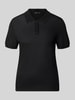 MANGO Poloshirt aus Viskose-Mix Modell 'LUXEN' Black