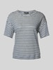 Weekend Max Mara T-shirt met extra brede schouders, model 'BARCA' Donkerblauw