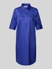 Christian Berg Woman Knielanges Hemdblusenkleid mit verdeckter Knopfleiste Royal