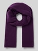 Christian Berg Woman Schal aus Kaschmir mit Rollsaum Purple