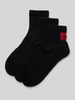 HUGO Socken mit Label-Print im 3er-Pack Black