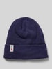 Müller Headwear Beanie met labeldetail Marineblauw
