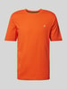 Marc O'Polo Regular Fit T-Shirt aus reiner Baumwolle mit Logo-Print Orange