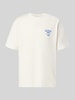 REVIEW x ANSON´S t-shirt o kroju regular fit z czystej bawełny Złamany biały