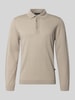 MAERZ Muenchen Regular fit gebreide pullover van zuivere scheerwol met polokraag Offwhite