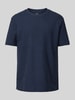 BOSS T-Shirt mit Label-Stitching Modell 'Taut' Marine