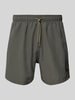 Emporio Armani Badehose mit elastischem Bund Dunkelgrau