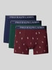 Polo Ralph Lauren Underwear Boxershort met elastische band met logo in een set van 3 stuks Blauw