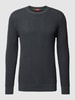 Esprit Collection Gebreide pullover met ribboorden Antraciet