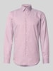 Jake*s Slim Fit Business-Hemd mit Kentkragen Bordeaux