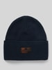 Superdry Beanie mit Label-Patch Modell 'WORKWEAR' Marine