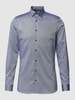 OLYMP No. Six Super Slim Fit Business-Hemd mit Kentkragen Hellblau