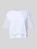 ARMANI EXCHANGE T-Shirt mit geripptem Rundhalsausschnitt Weiss