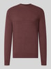 Jake*s Studio Men sweter w kroju regular fit z mieszanki wiskozy model 'MATTI' Bordowy