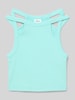 s.Oliver RED LABEL Slim Fit Tank Top mit Cut Outs Aqua
