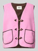 LOLLYS LAUNDRY Weste mit aufgesetzten Taschen Modell 'Hugo' Pink