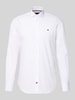Tommy Hilfiger Tailored Slim fit zakelijk overhemd van puur katoen Wit