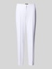 Cambio Skinny Fit Stoffhose mit fixierten Bügelfalten Modell 'ROS' Weiss