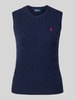 Polo Ralph Lauren Stricktop aus Baumwoll-Kaschmir-Mix Marine