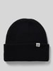 MSCH Copenhagen Beanie aus Wolle mit Label-Patch Black