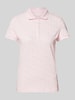 Christian Berg Woman Regular fit poloshirt met structuurmotief Rosé