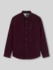 Tommy Jeans Regular fit vrijetijdsoverhemd van puur katoen Bordeaux
