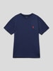 Polo Ralph Lauren Teens T-shirt z wyhaftowanym logo Granatowy