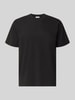 Lacoste t-shirt o kroju regular fit z czystej bawełny Czarny