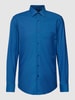 BOSS Business-Hemd mit Kentkragen Modell 'HANK' Royalblau