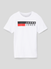 Jack & Jones T-Shirt mit Label-Print Weiß