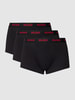 HUGO Trunks mit elastischem Label-Bund im 3er-Pack Black