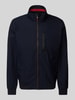 s.Oliver RED LABEL Regular Fit Outdoor-Jacke mit Stehkragen und Kontrast-Details Dunkelblau