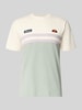 ellesse T-Shirt mit Label-Stitchings und Rundhalsausschnitt Mittelgrau