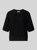 MSCH Copenhagen Relaxed Fit Pullover aus Viskose-Mix Modell 'Thamira' Black