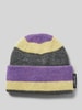 Carhartt Work In Progress Beanie met labeldetail, model 'SUNDLING' Blauw